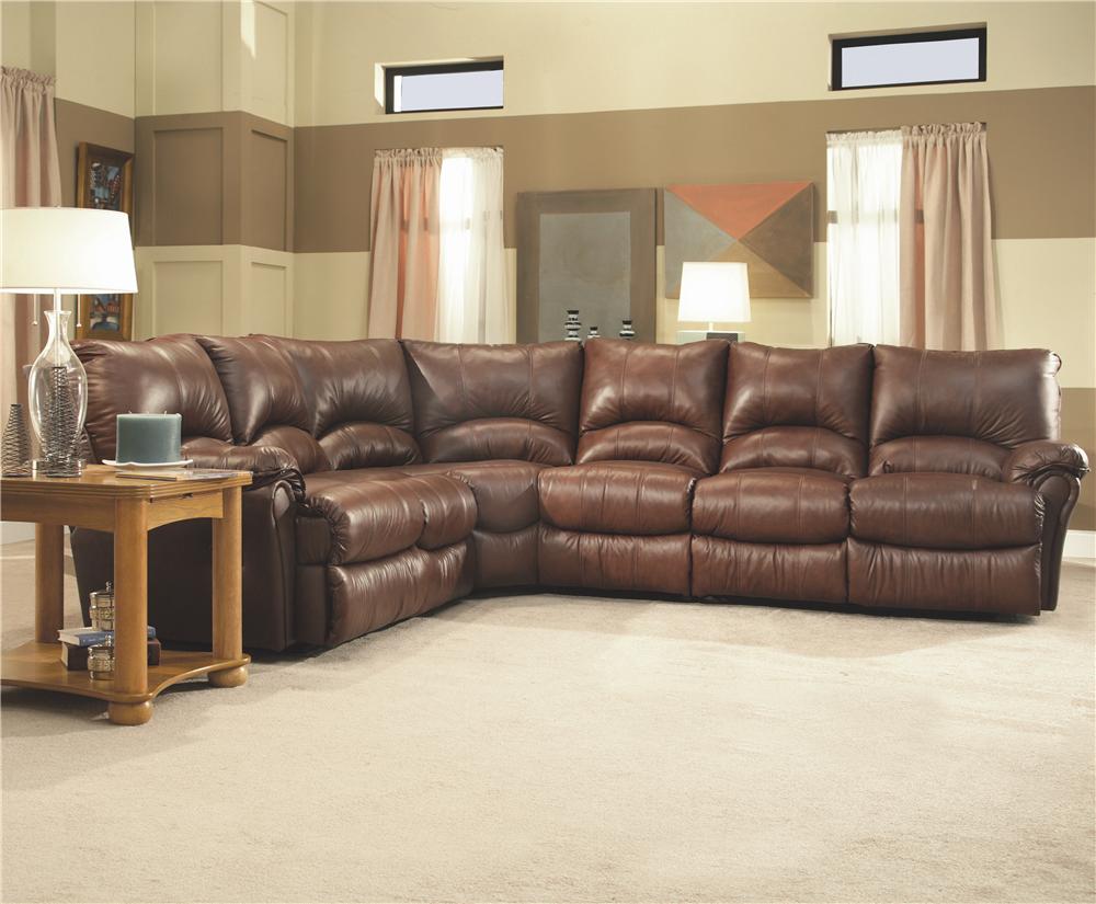 Lane Alpine Motion Sectional Sofa with Wedge and Armless Chair AHFA